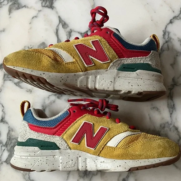 NEW BALANCE 997H LITTLE KID 'VARSITY GOLD MULTI' size 13 - Picture 6 of 7